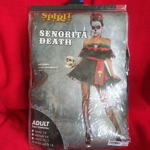 Halloween Costume/Senorita Death/Worn Once/XL